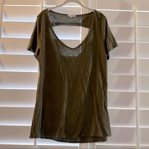 Olive Open-back Socialite Top